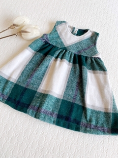 Vestido de paño escocés-Art.1965-1 - COCOMIEL BEBES