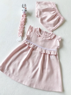 Vestido de lino-Art.1977-1 - COCOMIEL BEBES