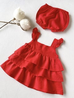 Vestido de lino-Art.1983-1 - comprar online