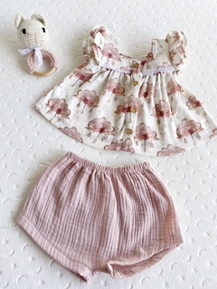 Vestido de baby cotton-Art.1965-1 - COCOMIEL BEBES