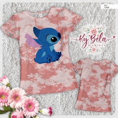 camiseta tshirt Stitch Azul / Tie Dye