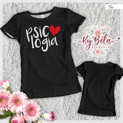 camiseta tshirt Psicologia / Coração