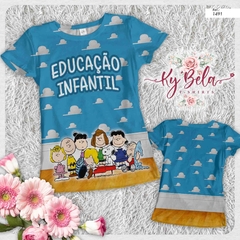 camiseta tshirt Educação Infantil Charlie Brown