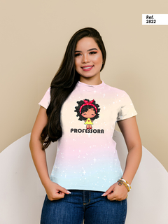 T-SHIRT PROFESSORA - ROSA PINK, Atacado Tshirt