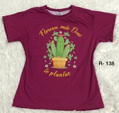 Camiseta Tshirt floresça