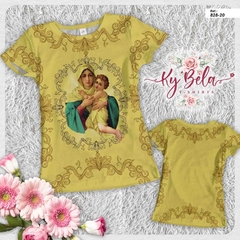 Camiseta Tshirts Mãe Rainha amarela