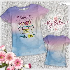 Camiseta Tshirts Espalhe Amor por onde for