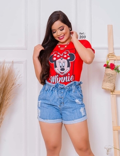 Camiseta Tshirts Minnie laço