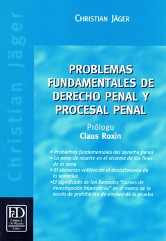 Problemas fundamentales de derecho penal y procesal penal.