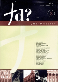 Revista Ciencias Jurídicas:¿Más Derecho? 3 Rúst.