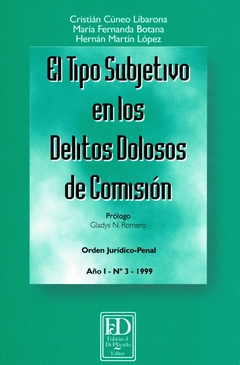 El tipo subjetivo en los delitos dolosos de comisión.