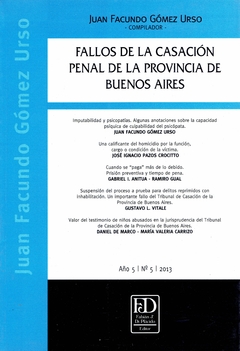Fallos de la casación Penal de la Provincia de Buenos Aires T. 5.