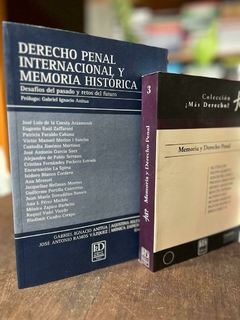 Anitua, I. y otros: Derecho penal internacional y memoria histórica. Desafíos del pasado y retos del futuro. // Eiroa, P.: Memoria y derecho penal.