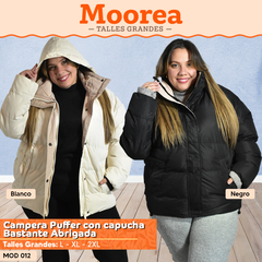 Campera Puffer Importada Con Capucha en Talles Grandes