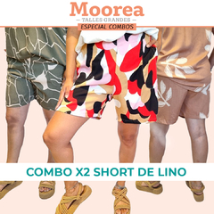 Combo x 2 Short de Lino en Talles Grandes