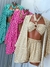 Conjunto kimono 3 peças cropped com bojo - Aihpos Boutique