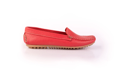 MC-548 de cuero vacuno color rojo para mujer