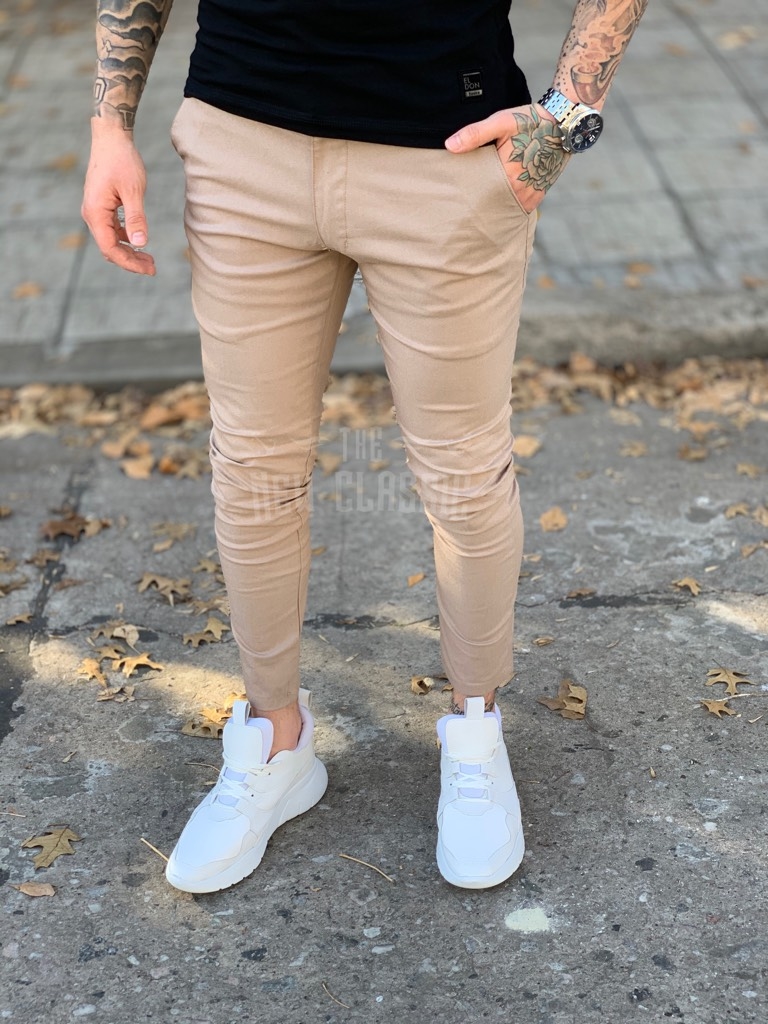 Chino de Bengalina Beige Comprar en The New Classic