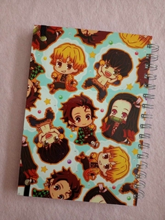 Cuaderno A5 Tapa Dura - Kimetsu no Yaiba Chibi - Rayado - comprar online