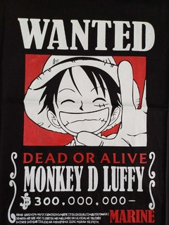 Remera Infantil One Piece - Monkey D. Luffy Wanted