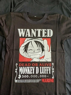 Remera Infantil One Piece - Monkey D. Luffy Wanted - comprar online