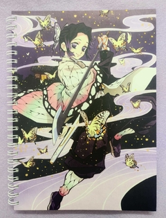 Cuaderno universitario Tapa Dura - Kimetsu no Yaiba - Shinobu - Rayado