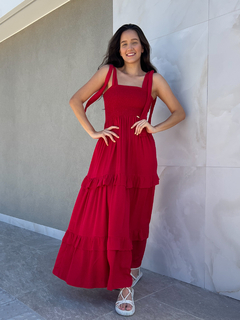 VESTIDO TRANCOSO vermelho - comprar online