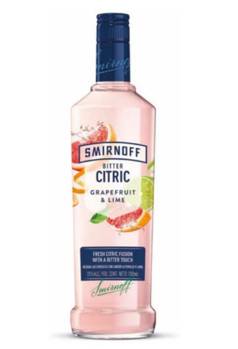 Vodka Smirnoff Bitter Citric Grapefruit Lime 750 Ml