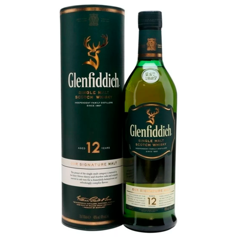 Single Malt Glenfiddich 12 Años 750 Ml