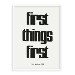 First Things First - comprar online