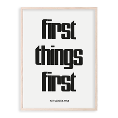 First Things First en internet