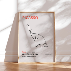 Picasso Line Elephant