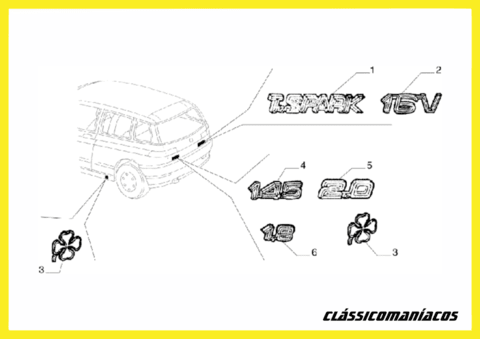 Catálogo Peças Fiat Marea Weekend Hlx 2.4 20v 2001 - 2003 – Catalogoeservico