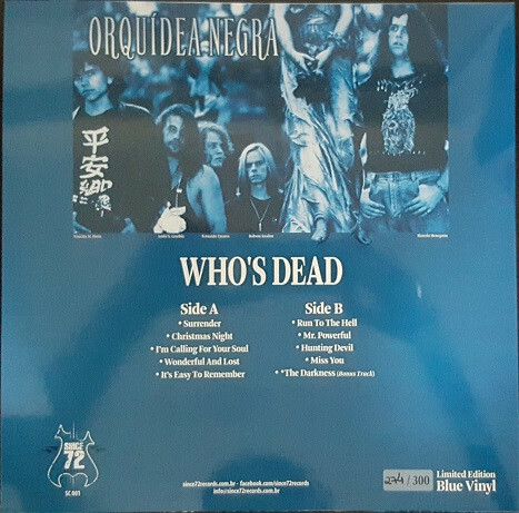 Orquídea Negra - Who's Dead LP review (The Corroseum)