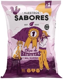 Chips de Remolacha y Batata con Sal Marina - Nuestros Sabores - 80 gr. - comprar online