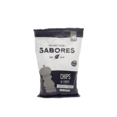 Chips papas con Pimienta Negra - Nuestros Sabores - 80 gr.