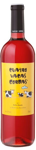 Malbec Rosado Orgánico Cuatro Vacas Gordas - Bodega Caligiore - 750 ml.