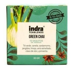 Té Green Chai - Indra - 15 saquitos.