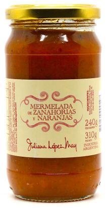 Mermelada de Zanahorias y Naranjas - Juliana Lopez May - 310 gr.