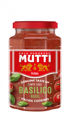 Puré de Tomate con Albahaca - Mutti - 400 gr.
