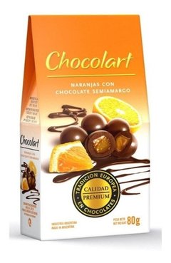 Naranja con Chocolate Semi Amargo - Chocolart- 80 gr.