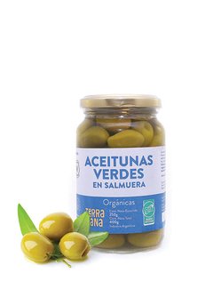 Aceitunas Verdes en Salmuera Orgánicas - Terrasana - 250 gr.
