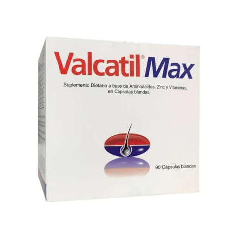 Valcatil Max Para La Caída Del Cabello x 90 Capsulas Blandas