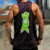 Regata Masculina Preta/Verde Dox Fortfit - comprar online