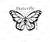 SELLO POLIMERO FLEXIBLE LADY STAMP - M408 - MARIPOSA BUTTERFLY - 5,4x4cm