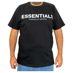 Remera Estampada Negra Essentials - Astuto