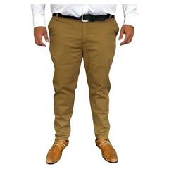 Pantalon Gabardina Corte Chino Camel