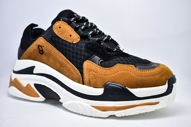 Zapatillas Gummi Dama Urbana Negro Ocre
