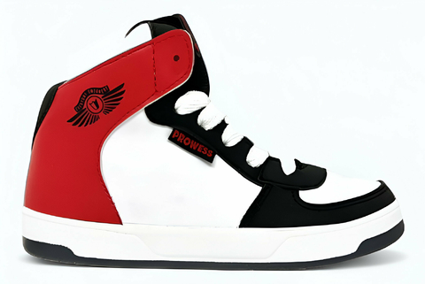 Zapatillas Prowes bota jord blanco/rojo/negro