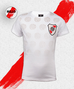 Remera River Plate de Nino en degrade Blanco RP231373